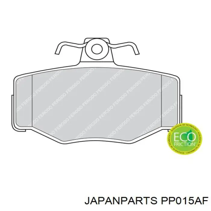 Купить PP015AF Japan Parts Колодки тормозные задние, дисковые
