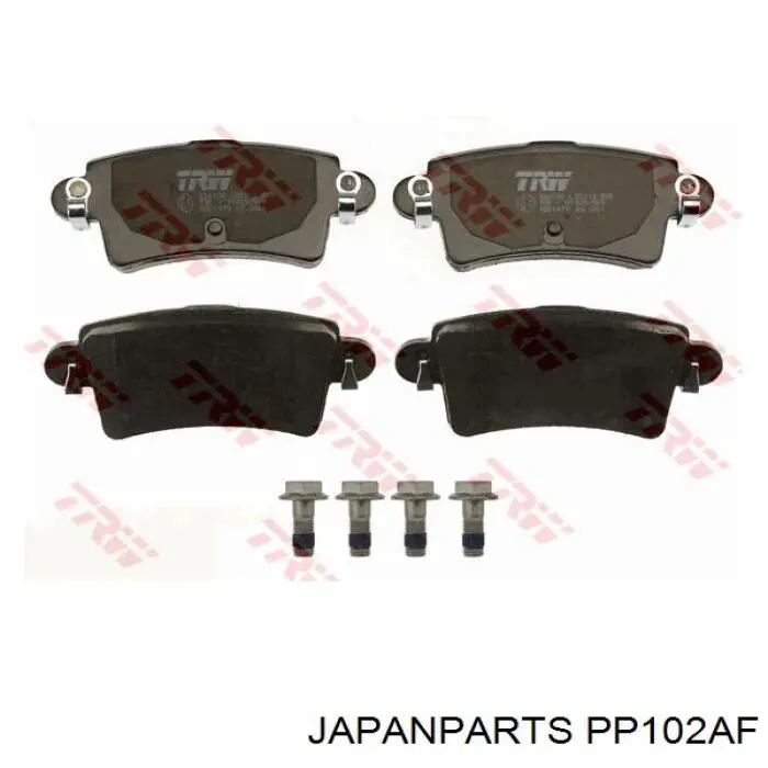 Задние тормозные колодки PP102AF Japan Parts