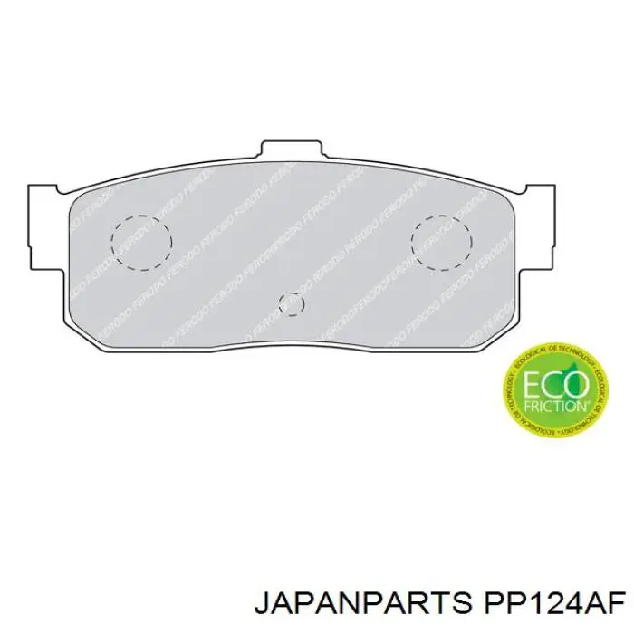 Колодки дисковые  Japan Parts PP124AF цена, от 14.79 USD