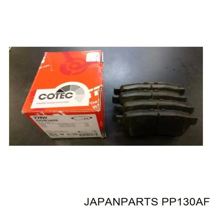 PP130AF Japan Parts Колодки тормозные дисковые комплект