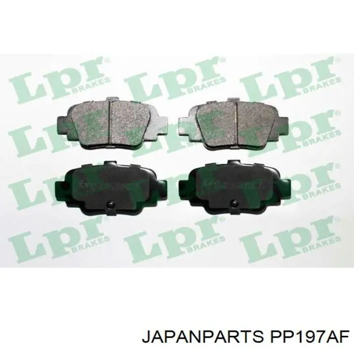 Задние тормозные колодки PP197AF Japan Parts