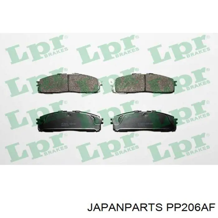 Задние тормозные колодки PP206AF Japan Parts