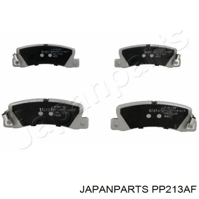 Колодки тормозные задние дисковые JAPANPARTS PP213AF