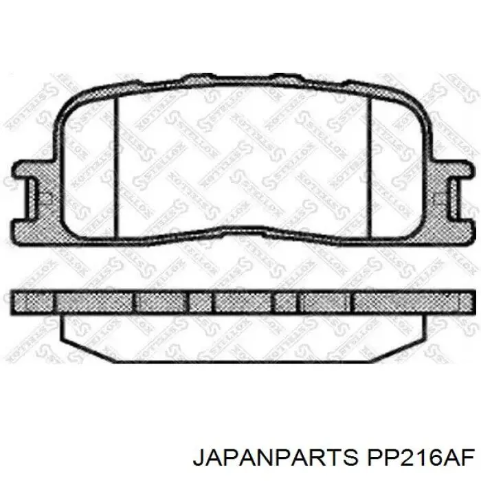 Купить PP216AF Japan Parts Колодки тормозные задние, дисковые