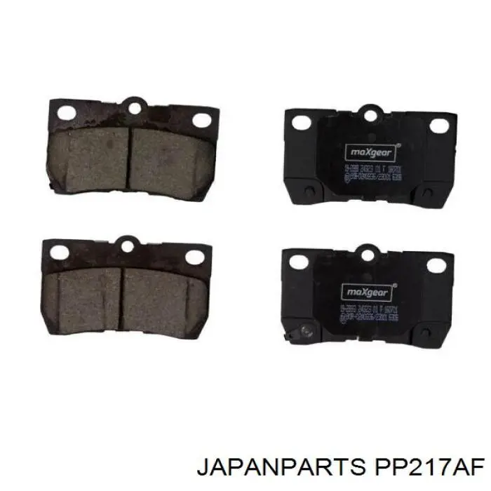Колодки тормозные задние дисковые Japan Parts PP217AF