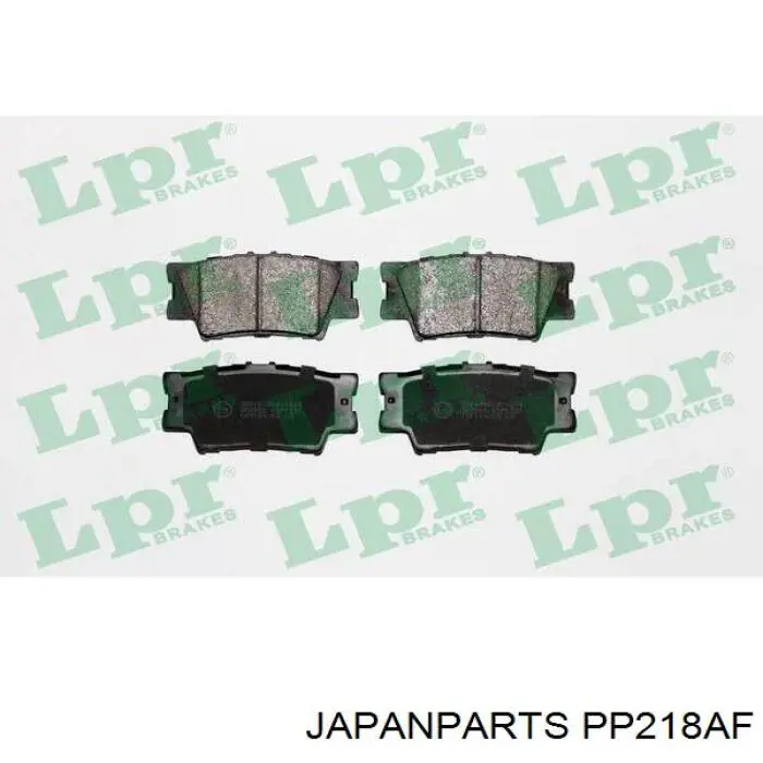 Купить PP218AF Japan Parts Колодки тормозные задние, дисковые