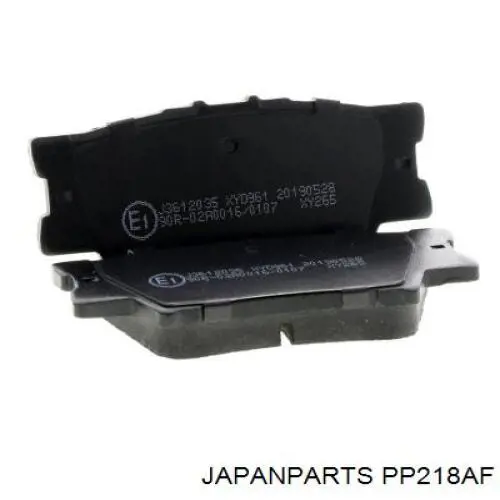 PP-218AF Japan Parts колодки тормозные задние дисковые