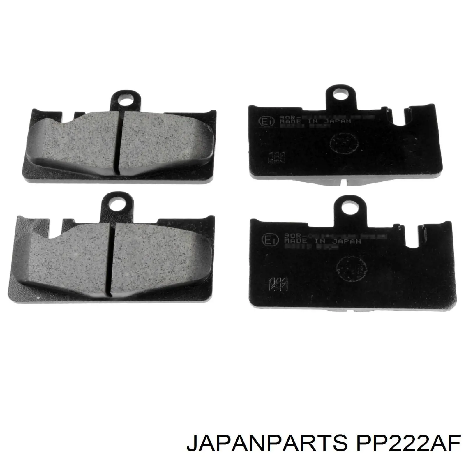 PP222AF Japan Parts Колодки тормозные дисковые комплект
