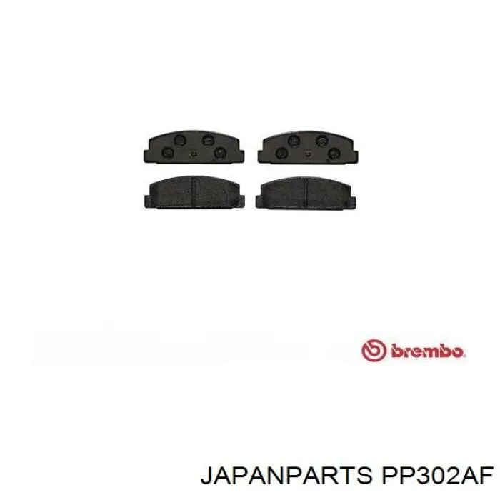 Задние дисковые колодки Japan Parts PP302AF
