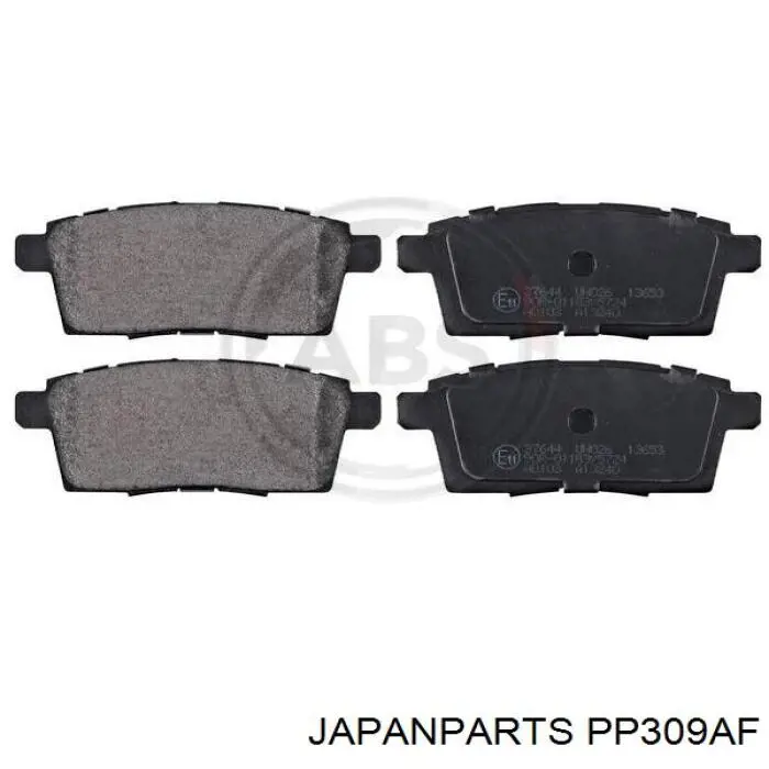 Купить PP309AF Japan Parts Колодки тормозные задние, дисковые