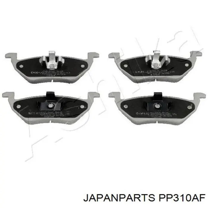PP-310AF Japan Parts колодки тормозные задние дисковые