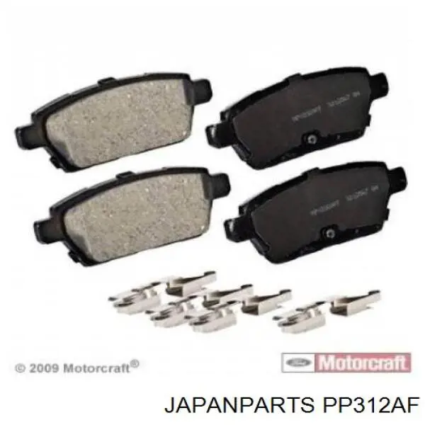 Задние тормозные колодки PP312AF Japan Parts