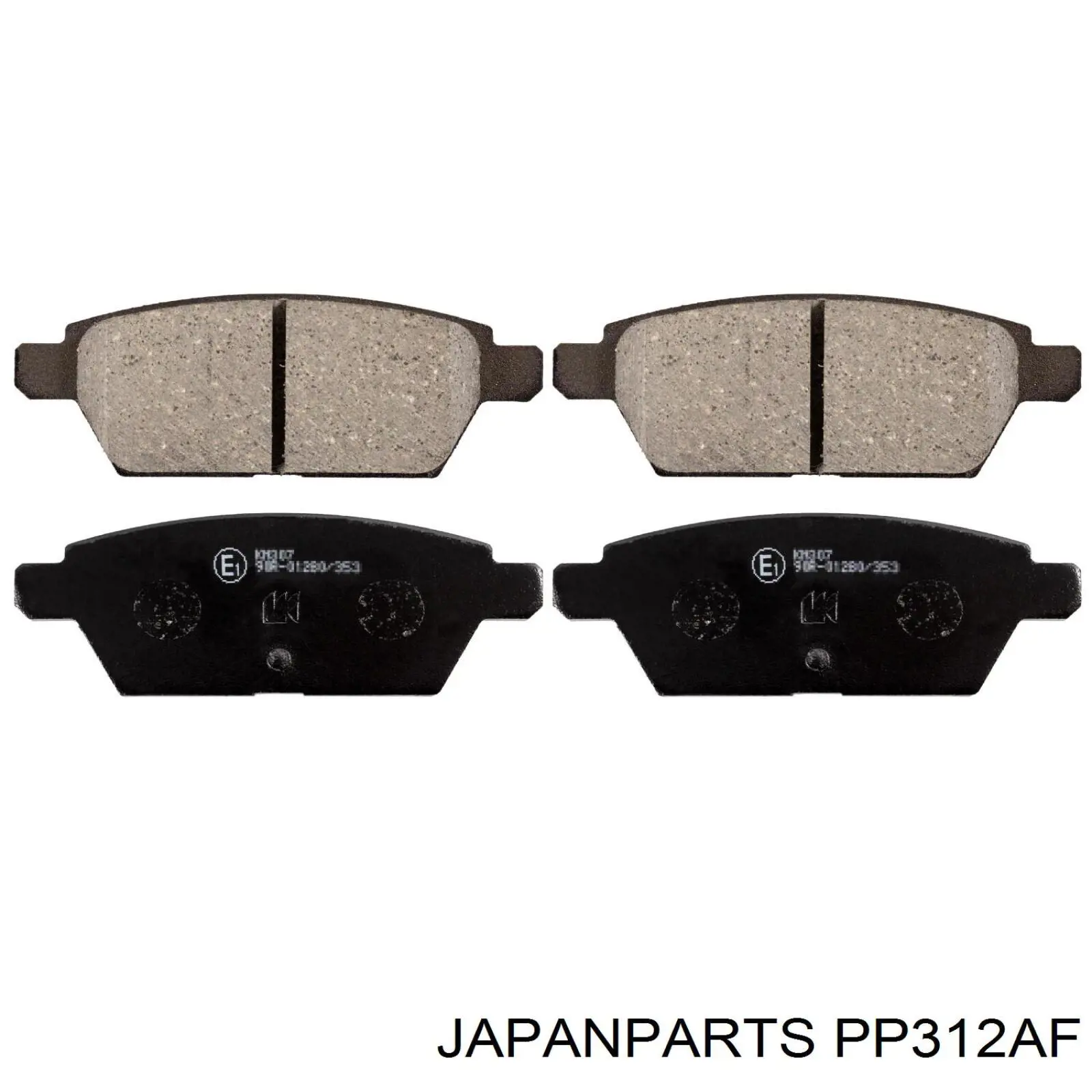 Колодки дисковые  Japan Parts PP312AF цена, от 16.90 USD