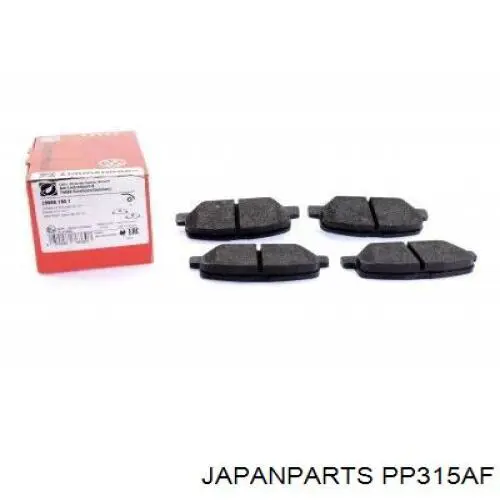 Купить PP315AF Japan Parts Колодки тормозные задние, дисковые