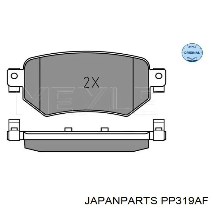 Колодки дисковые  Japan Parts PP319AF цена, от 36.87 USD
