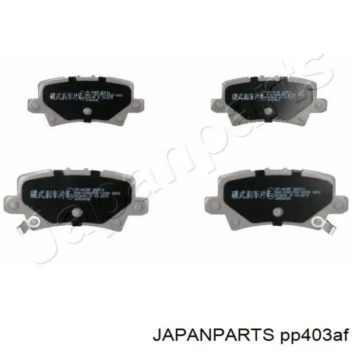 Колодки тормозные задние дисковые Japan Parts PP403AF