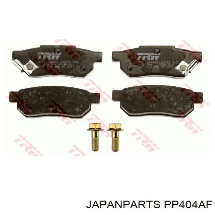 PP-404AF Japan Parts колодки тормозные задние дисковые