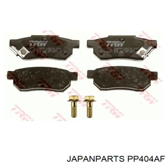PP404AF Japan Parts Колодки тормозные дисковые комплект