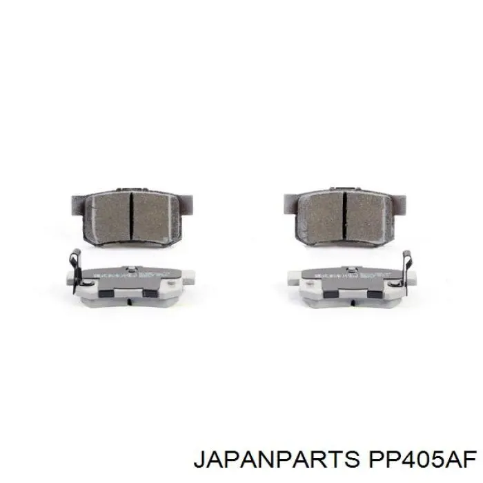 PP-405AF Japan Parts колодки тормозные задние дисковые