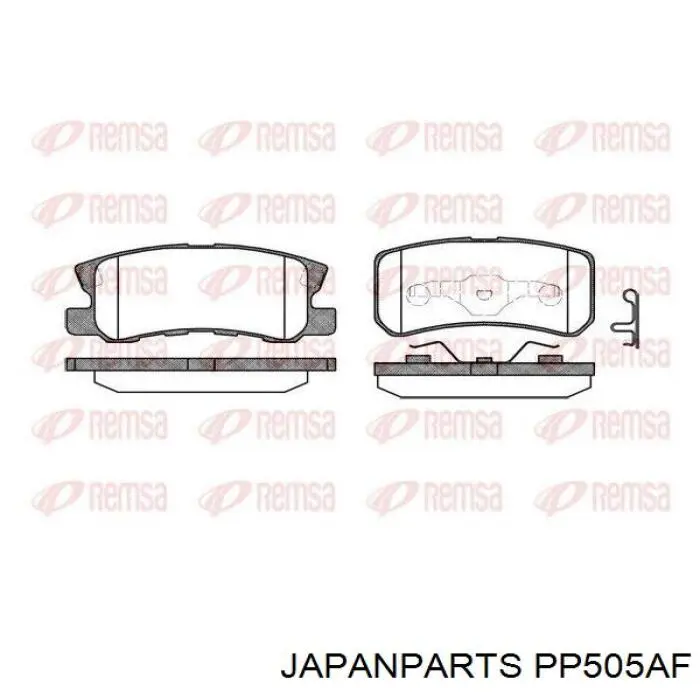 Колодки дисковые  Japan Parts PP505AF цена, от 18.10 USD
