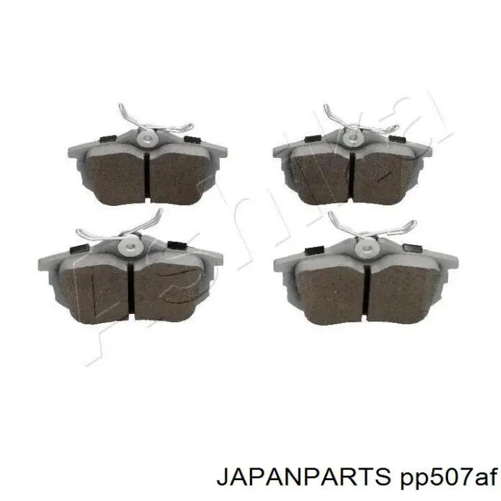Колодки тормозные задние дисковые JAPANPARTS PP507AF