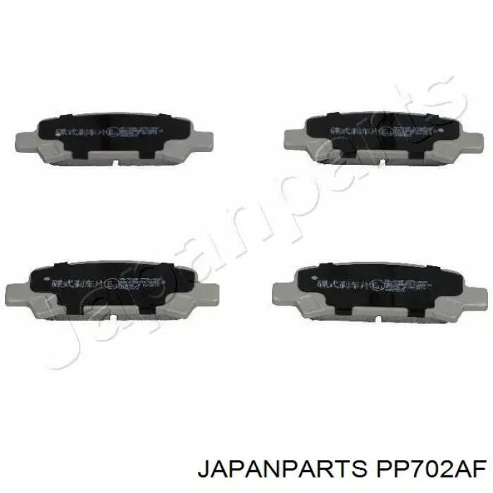Колодки тормозные задние дисковые Japan Parts PP702AF