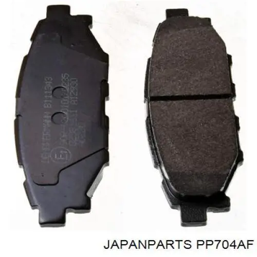 Колодки тормозные задние дисковые JAPANPARTS PP704AF