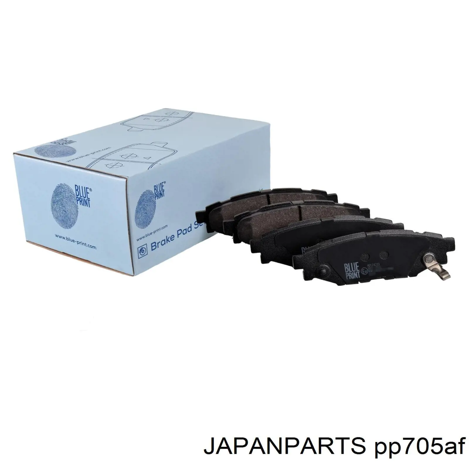 Колодки тормозные задние дисковые JAPANPARTS PP705AF