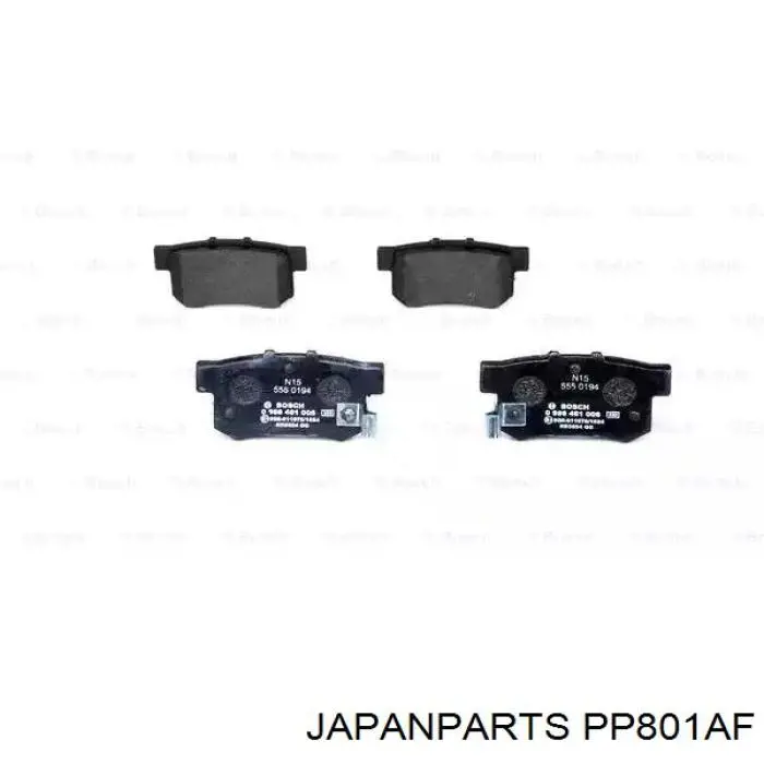 Купить PP801AF Japan Parts Колодки тормозные задние, дисковые