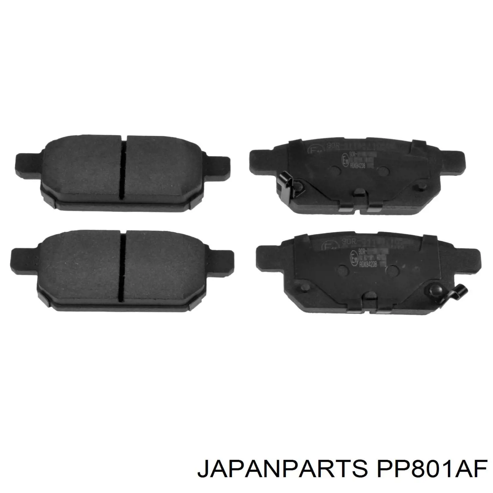 Задние тормозные колодки PP801AF Japan Parts