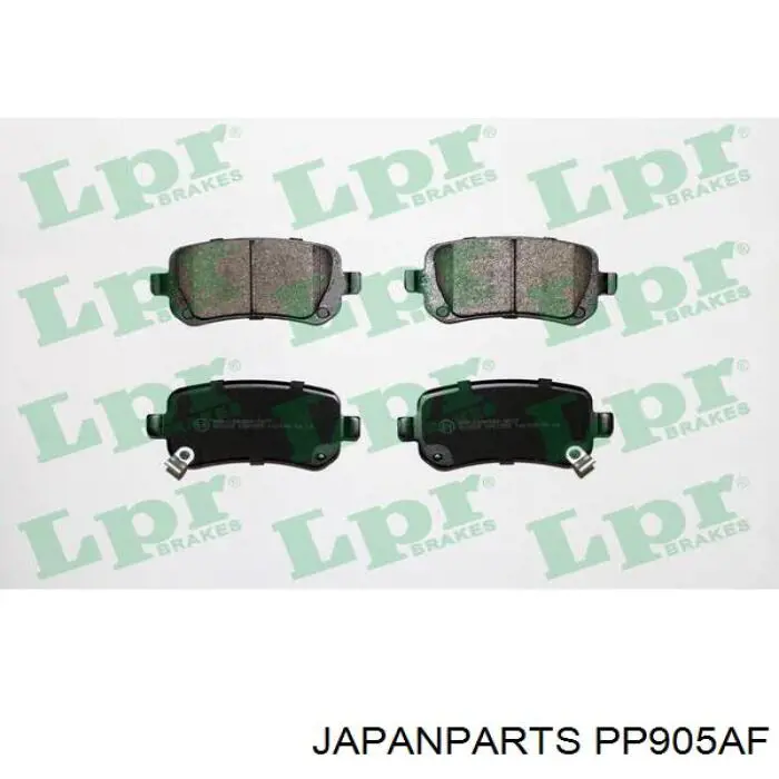 Задние тормозные колодки PP905AF Japan Parts