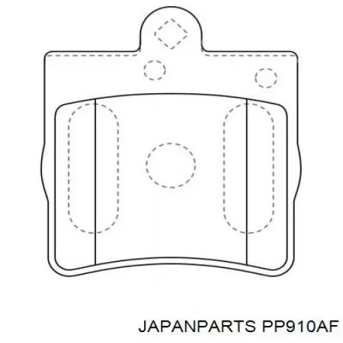 Купить PP910AF Japan Parts Колодки тормозные задние, дисковые