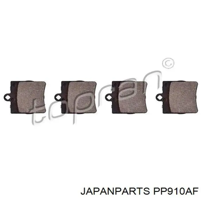 Купить PP910AF Japan Parts Колодки тормозные задние, дисковые
