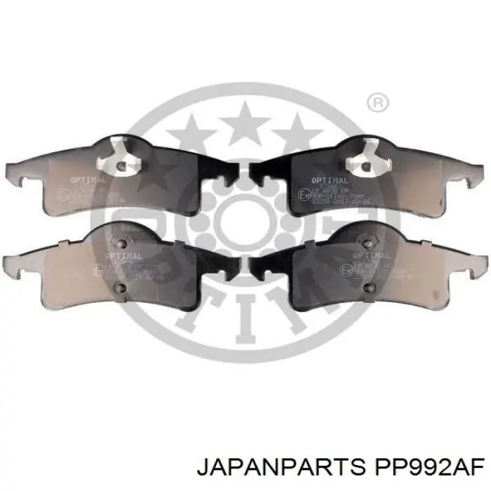 Купить PP992AF Japan Parts Колодки тормозные задние, дисковые