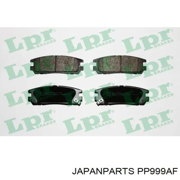 Купить PP999AF Japan Parts Колодки тормозные задние, дисковые