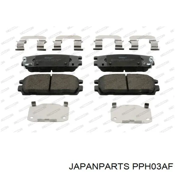 Задние тормозные колодки PPH03AF Japan Parts