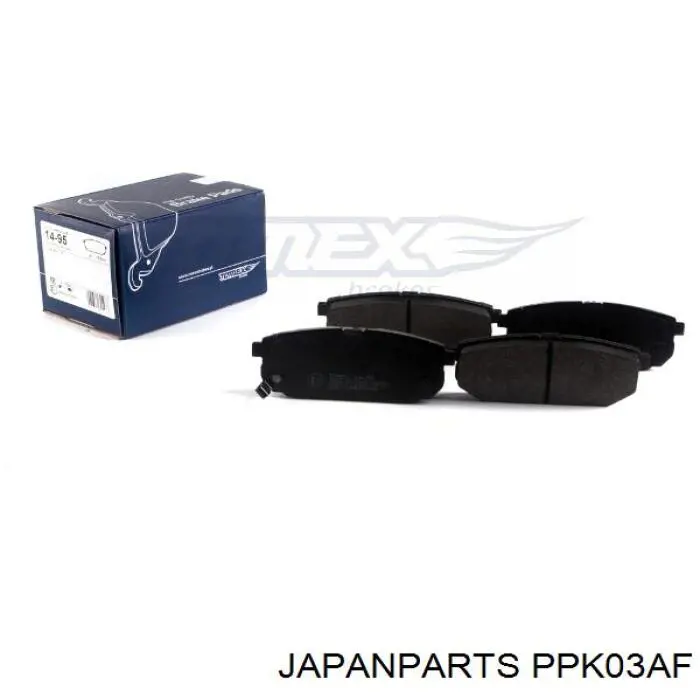 Задние дисковые колодки Japan Parts PPK03AF