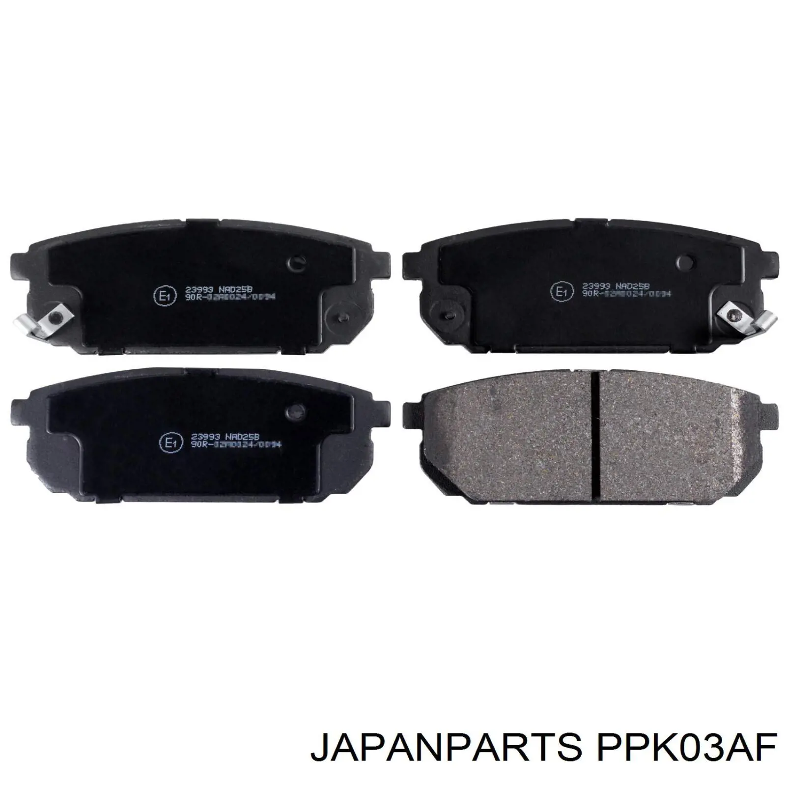 Колодки дисковые  Japan Parts PPK03AF цена, от 20.28 USD
