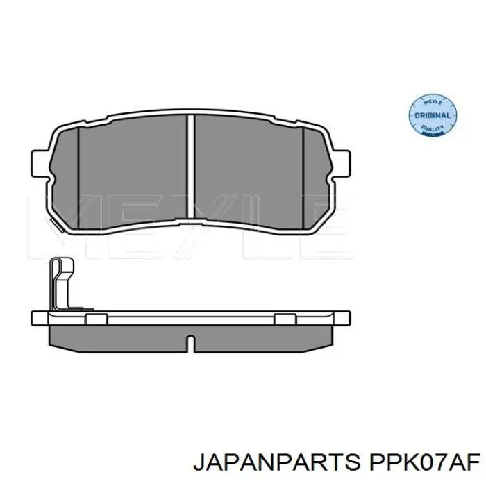 Задние тормозные колодки PPK07AF Japan Parts
