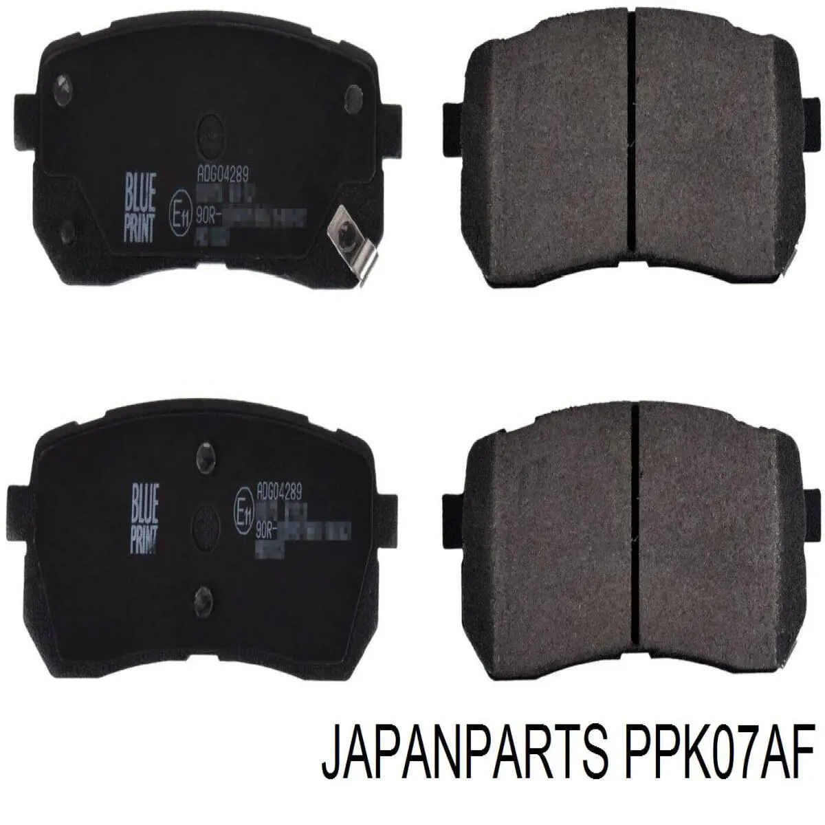 Задние тормозные колодки PPK07AF Japan Parts