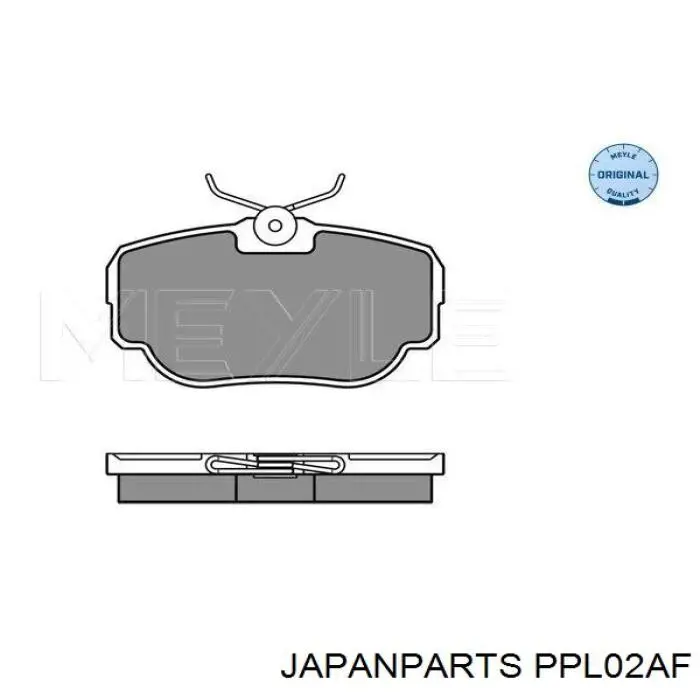 Колодки дисковые  Japan Parts PPL02AF цена, от 17.65 USD