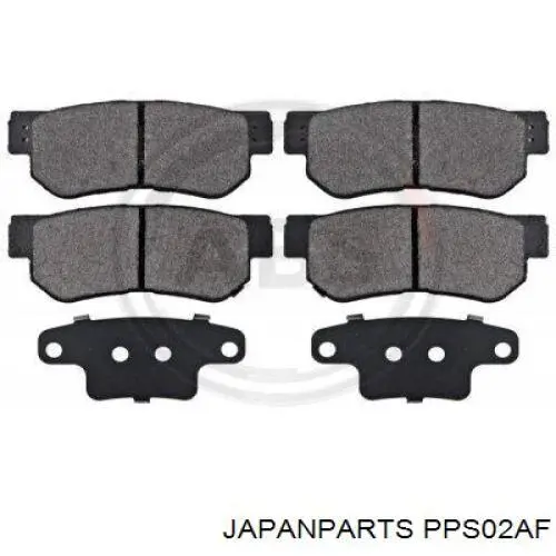 Купить PPS02AF Japan Parts Колодки тормозные задние, дисковые