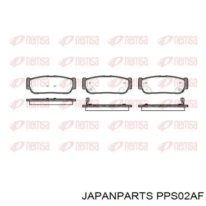 Колодки дисковые  Japan Parts PPS02AF цена, от 19.91 USD
