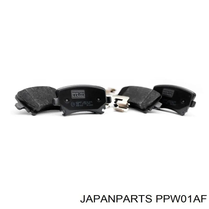 Задние тормозные колодки PPW01AF Japan Parts