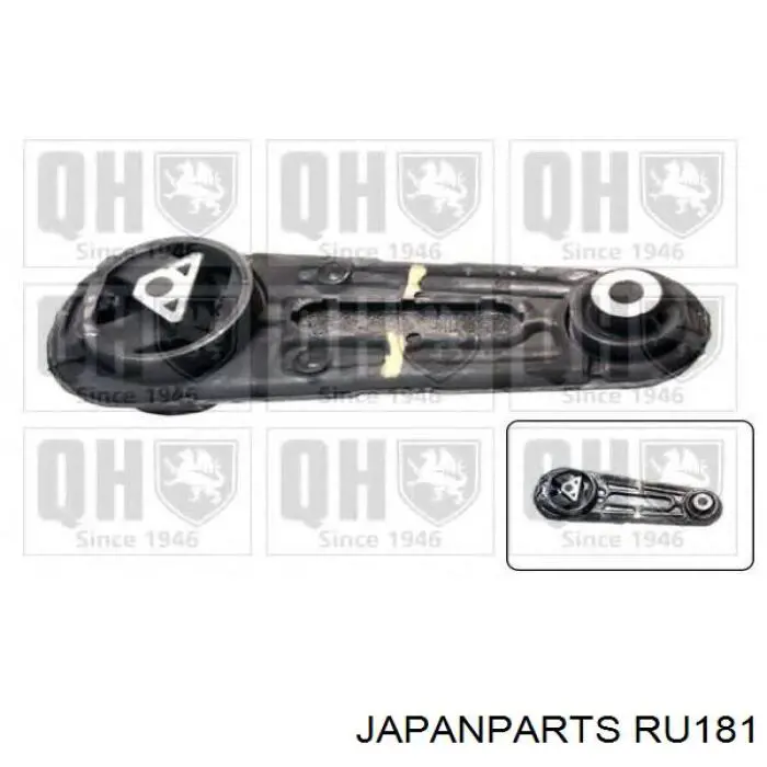Подушка (опора) двигателя, левая нижняя Japan Parts RU181