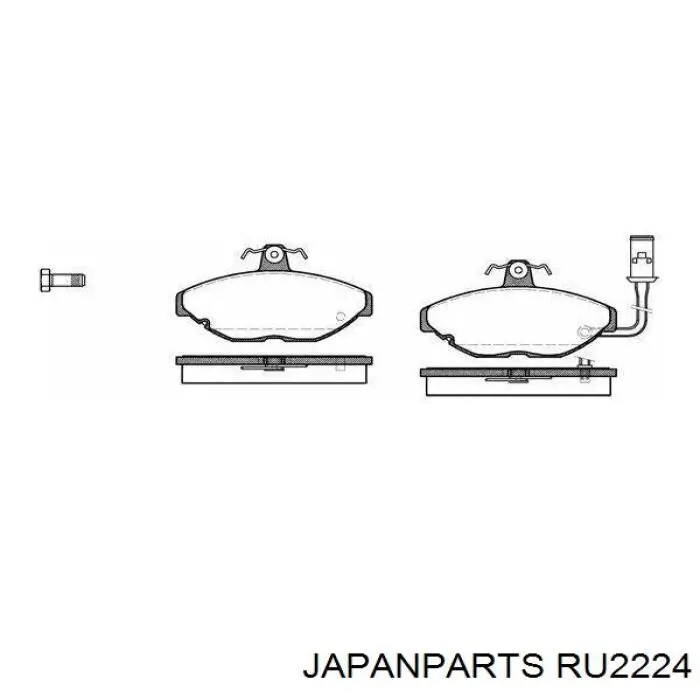 Сайлентблок задней рессоры задний Japan Parts RU2224