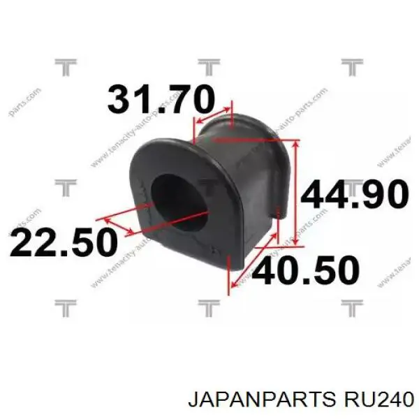 Втулка переднего стабилизатора RU240 Japan Parts