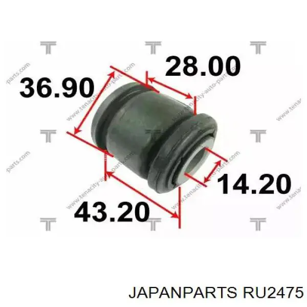 RU2475 Japan Parts Сайлентблок цапфы