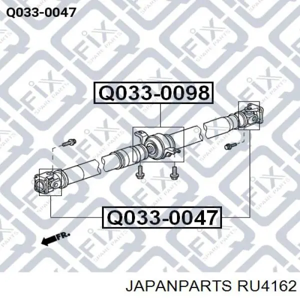 Купить RU4162 Japan Parts Опорный подшипник карданного вала