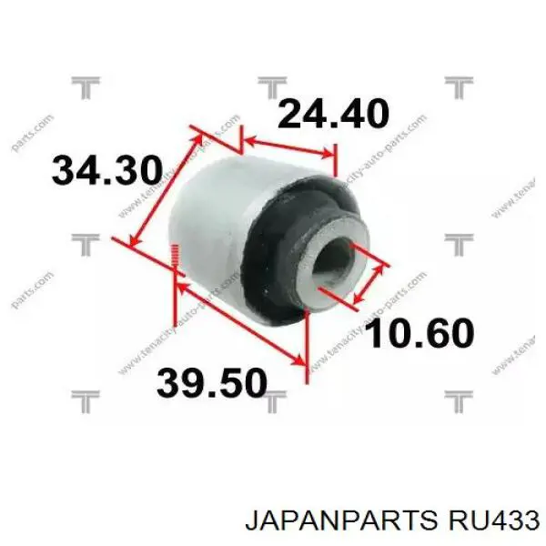 Сайлентблок передней подвески Japan Parts RU433 цена, от 6.05 USD